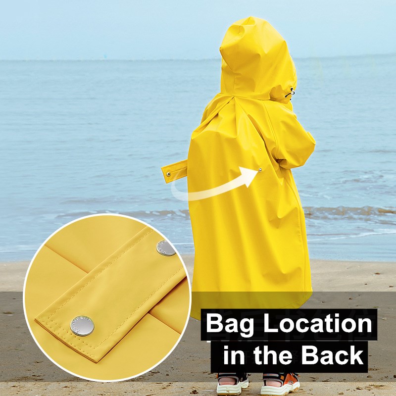 100-140 Cm Children's Raincoat - Camping Rain Poncho review and price