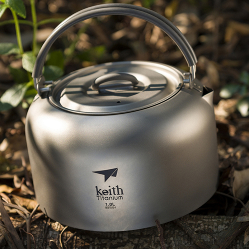 Keith Titanium Kettle 1L, Bact - Outdoor Camping Dining Set review and price